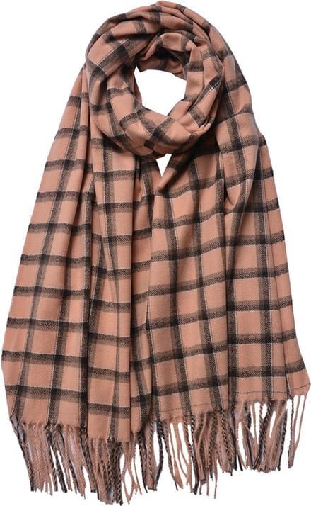 Juleeze Wintersjaal Dames 70x180 cm Roze Polyester