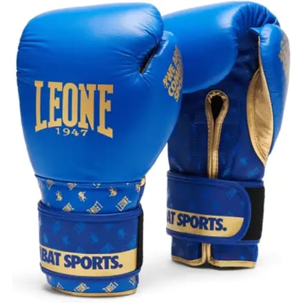 Leone1947 Dna Leer Kunstmatige Bokshandschoenen Blauw 12 oz
