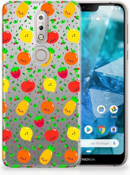 Nokia 7.1 Siliconen Case Fruits