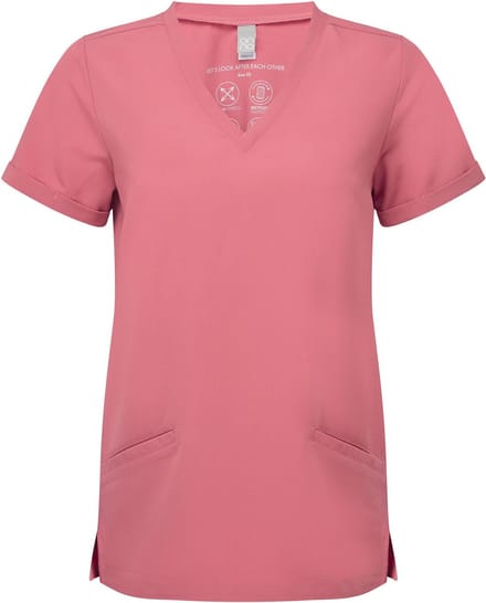 Schort/Tuniek/Werkblouse Dames M Onna Calm Pink 42% Polyester, 33% , 19% Viscose, 6% Elasthan