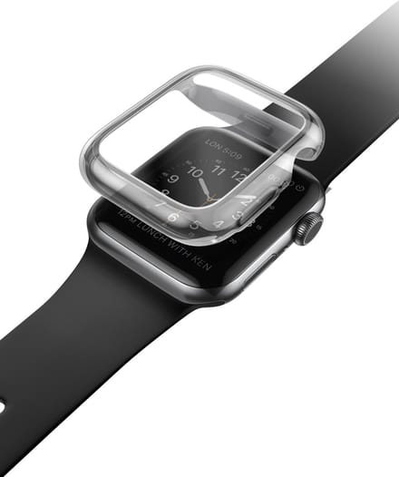 UNIQ - Garde - Screenprotector Geschikt Voor Apple Watch 4, 5, 6 & SE - 40mm - Donker Transparant
