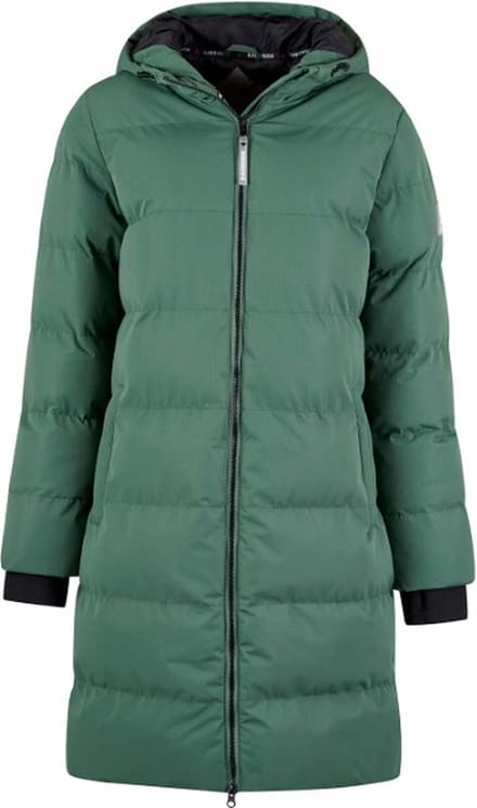 BJØRNSON Thordis Parka Winterjas Dames - Winddicht - Maat 38 - Groen