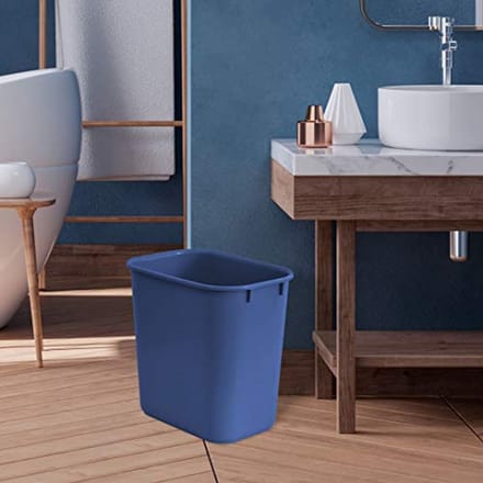 Prullenbak Kunststof 24 Liter - Set van 4 - Blauw