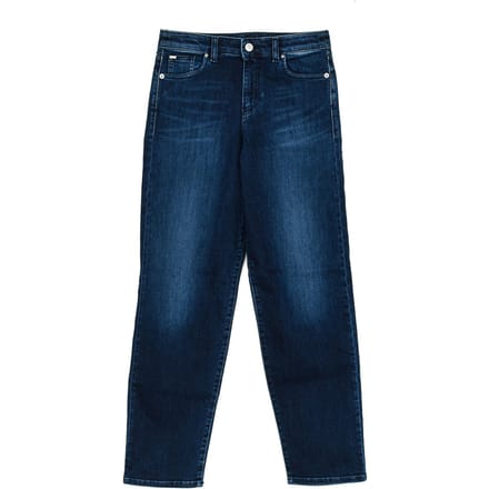 Lang gedragen effect denim broek 6Y5J90-5D25Z vrouw