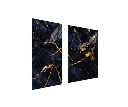 TMK ArtDeko - Snijplank - Marmereffect - 75x52 cm - Hartglas