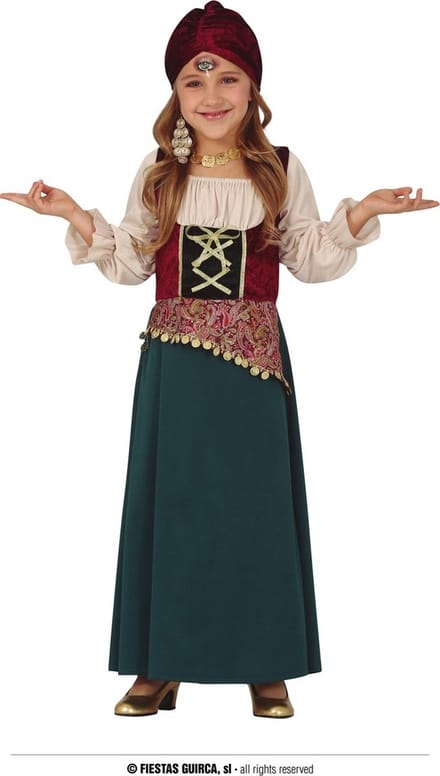 Fiestas Guirca Verkleedpak Gypsy Meisjes Polyester Mt 5-6 Jaar