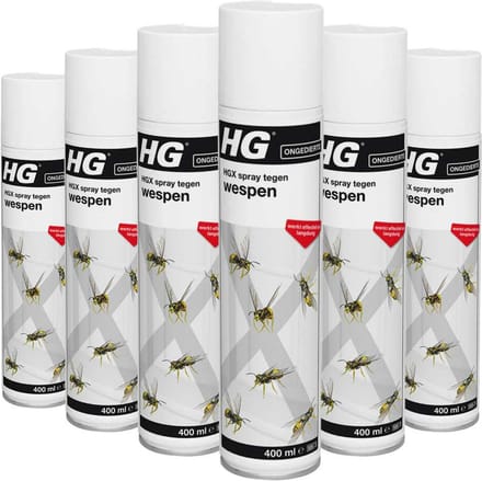 HG X Spray Tegen Wespen - 6 x 400 ml - Voordeelverpakking