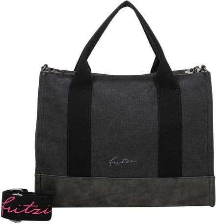Fritzi aus Preußen Schoudertas Canvas Tote Bag Black Zwart