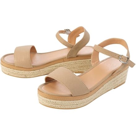 ESMARA Dames sandalen (Beige, 36)
