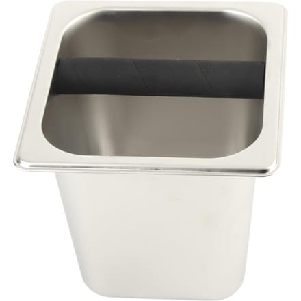 Roestvrijstalen Espresso Knock Box Container met Rubberen Bar voor Koffiemachine L