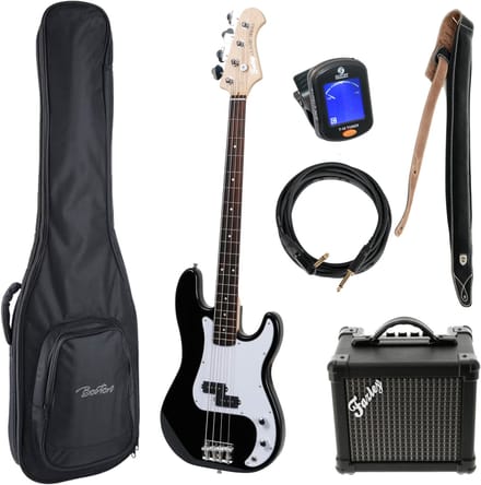 Basgitaar starterset Fazley Classic Series FPB118 Black