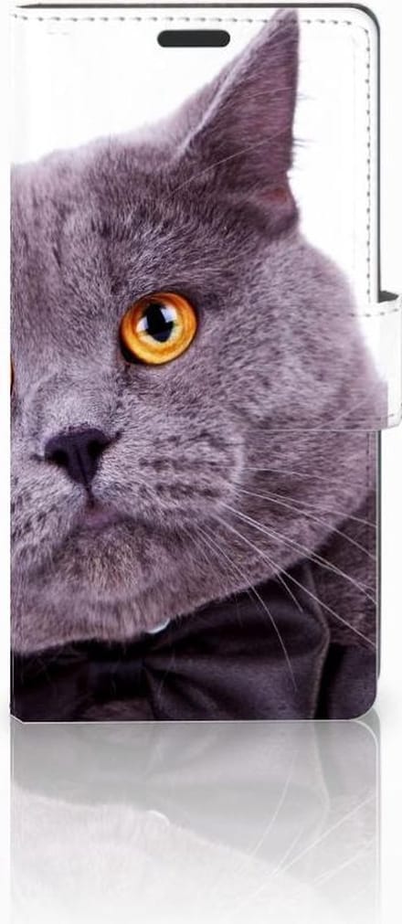 Sony Xperia Z3 Telefoonhoesje met Pasjes Kat