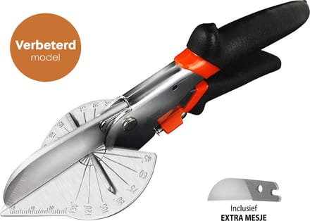 Professionele Plintenschaar / Verstekschaar 45°-135° - Verbeterd Model - RVS - Plintentang - Plintenknipper - Laminaatknipper