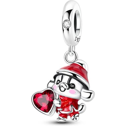 Cuivre Authentique Poupée Année Chinoise la Plus Récente Charms Décoratifs Éléments Perles Chat Dragon Pendentif Pièce Convient Pour Bracelet Authentique Style Charme