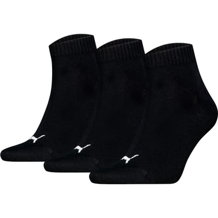 Puma - Unisex Quarter Plain Enkelsokken - 3 Pack - Maat 43-46