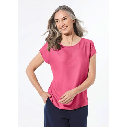 Blouse met glittersteentjes - pink - Gr. 23 van Goldner Fashion