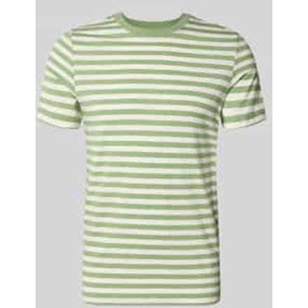 s.Oliver - male - Gestreept T-shirt met vlamgarenstructuur