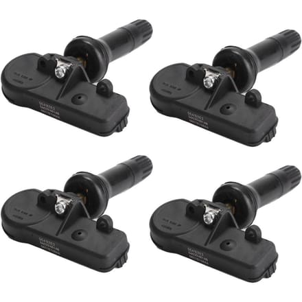 4 stuks Bandenspanningssensor Geschikt voor DODGE, JEEP, RAM 56029481AB black