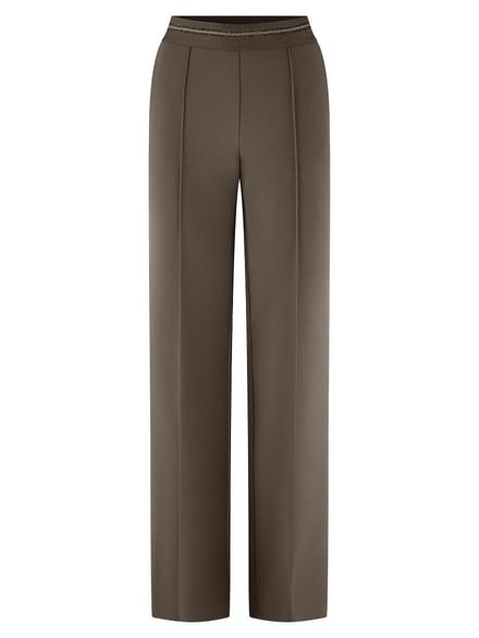 Broek pasvorm Regular Fit Van Fadenmeister Berlin beige