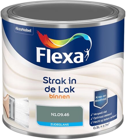 Flexa - Strak In De Lak Binnenlak Zijdeglans - N1.09.46 - Mengverf - 500 Ml