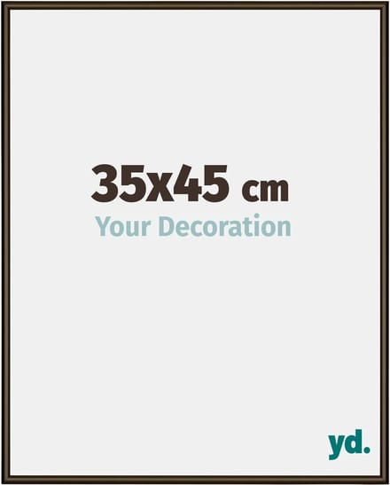 Your Decoration - Fotolijst 35x45 cm - Aluminium - Walnoot Structuur - New York