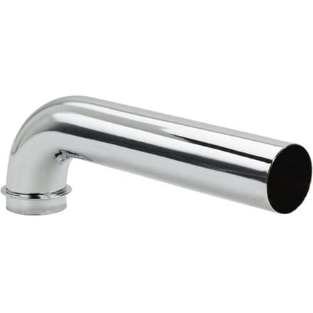 Viega gebogen muurbuis zonder rozet 5/4x250mm chroom