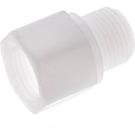 Verlengnippel G3/8'' Buitendraad X Binnendraad Polypropyleen (PP) 10bar FDA 22mm Hex