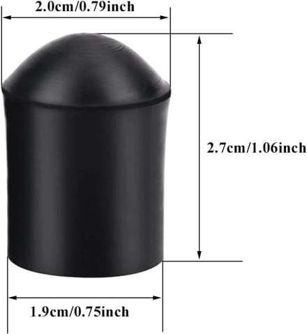 2x Antislip Rubber Tip voor Contrabas Standaard - Bescherming voor Bass Endpin