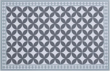 Secret de Gourmet Rechthoekige placemat mozaiek - grijs - vinyl - 45 x 30 cm - tafelbescherming