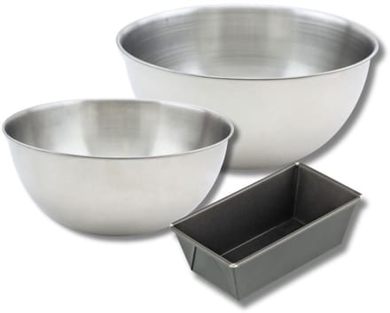 Bakkerset met mini cakevorm 16 cm, 2 mengkommen en 1 spatel Zenker