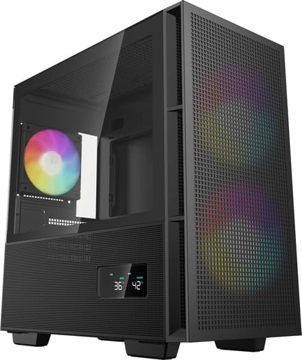 DeepCool CH360 DIGITAL - Case - Miditower - Zwart
