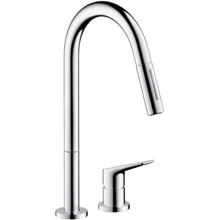 AXOR Citterio M 2-hole single lever kitchen mixer with pull-out shower 34822000
