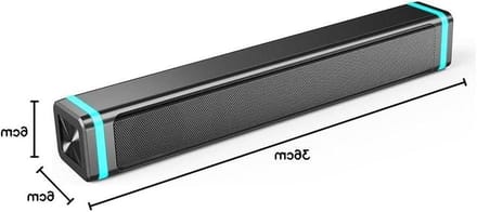 Computer Luidsprekers - Soundbar PC - Muziek Films Games - 360 Graden Geluid - 36 x 6 x 6 cm