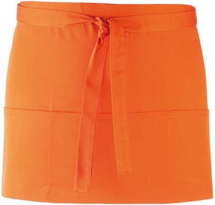 Schort/Tuniek/Werkblouse Unisex One Size Premier Orange 65% Polyester, 35% Katoen