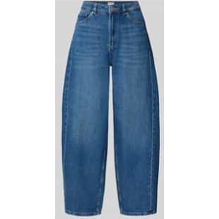 Barrel jeans van katoenmix