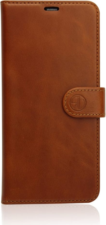 Rico Vitello Leren Wallet case Geschikt voor Apple iPhone 13 pro Lichtbruin