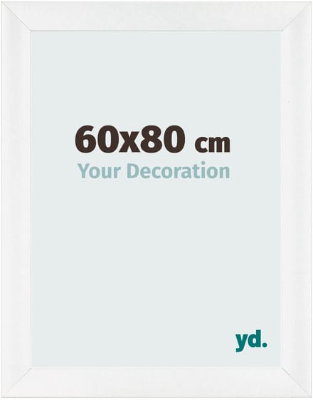 Your Decoration - Fotolijst 60x80 cm - MDF - Wit Hoogglans - Pisa