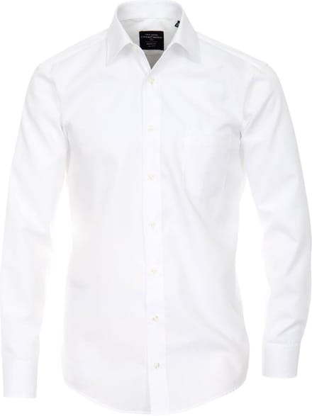 CASA MODA modern fit overhemd - popeline - wit - Strijkvrij - Boordmaat: 41 (EU maat: L)