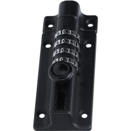 Verrou à combinaison Loquet codé 4 chiffres Antivol Métal Serrure pour Porte Armoire Jardin black