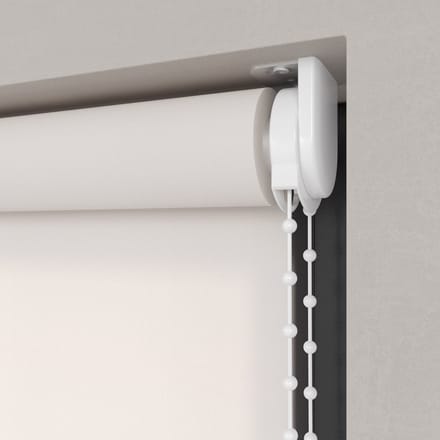 Dutchblinds Rolgordijn - lichtdoorlatend - Sneeuw Wit - 90x190cm - Raamdecoratie op maat