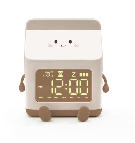 Dailygoods- Melkpakwekker - Digitale Wekker met Alarm/Aftelfunctie