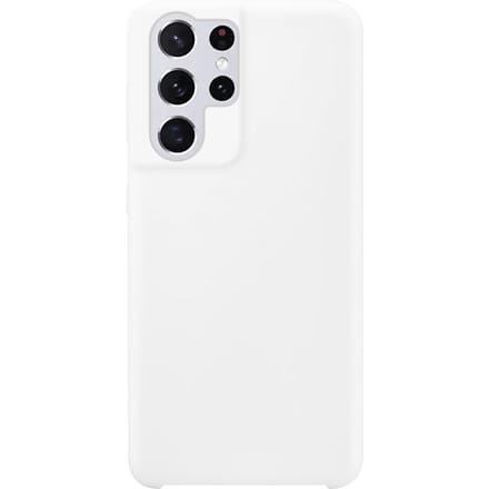 Samsung Galaxy S21 Ultra Siliconen Back Cover - Wit