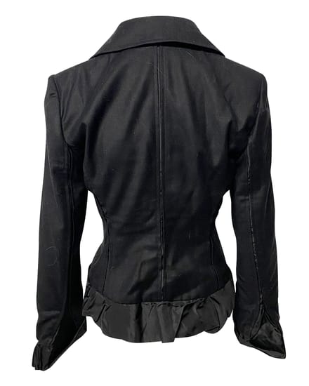 Yves Saint Laurent Rive Gauche Avondblazer in Zwarte Wol