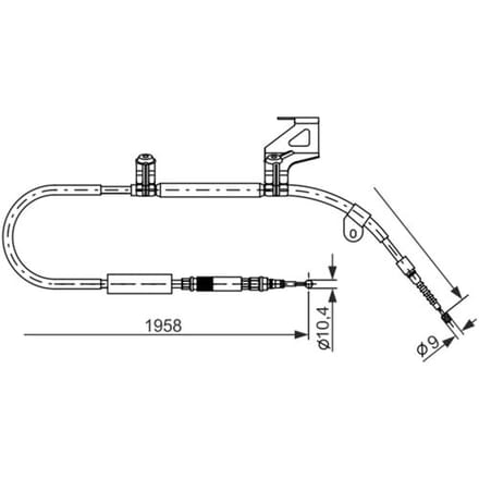 Remkabel, handrem BOSCH 1 987 477 604