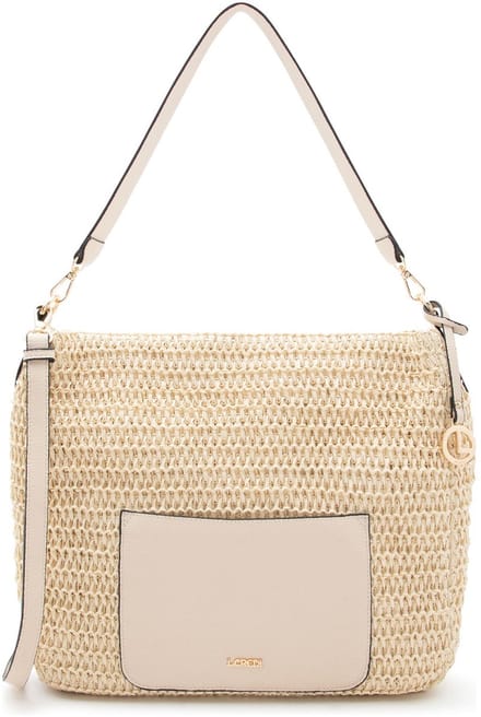 L.CREDI schoudertas Ramina Hobo Bag White Sand beige