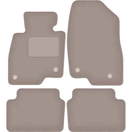 Beige velours vloermatten voor: Mazda 6 GJ III stationwagen (2012-)