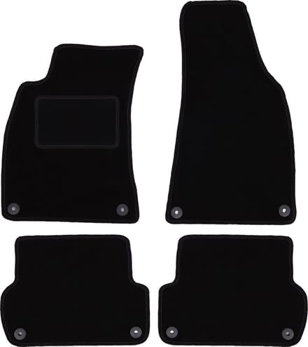 Zwarte veloursmatten voor: Seat Exeo sedan, stationwagen (2008-2015)