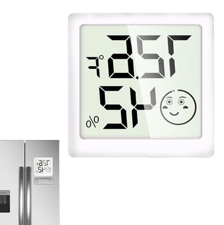 Luchtkwaliteit Meter - Temperatuur Vochtigheid - Omgeving Monitoren - Snelle Detectie - 5 x 5 x 1 cm - Wit