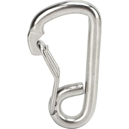 Veerhaak Karabinier 316 Roestvrij Staal Marinekwaliteit Heavy Duty Veerhaken voor Duiken white