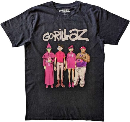 Gorillaz - Cracker Island Standing Group Heren T-shirt - S - Zwart